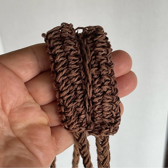 Brown Woven Shoulder Bag New - Picture 7 of 13